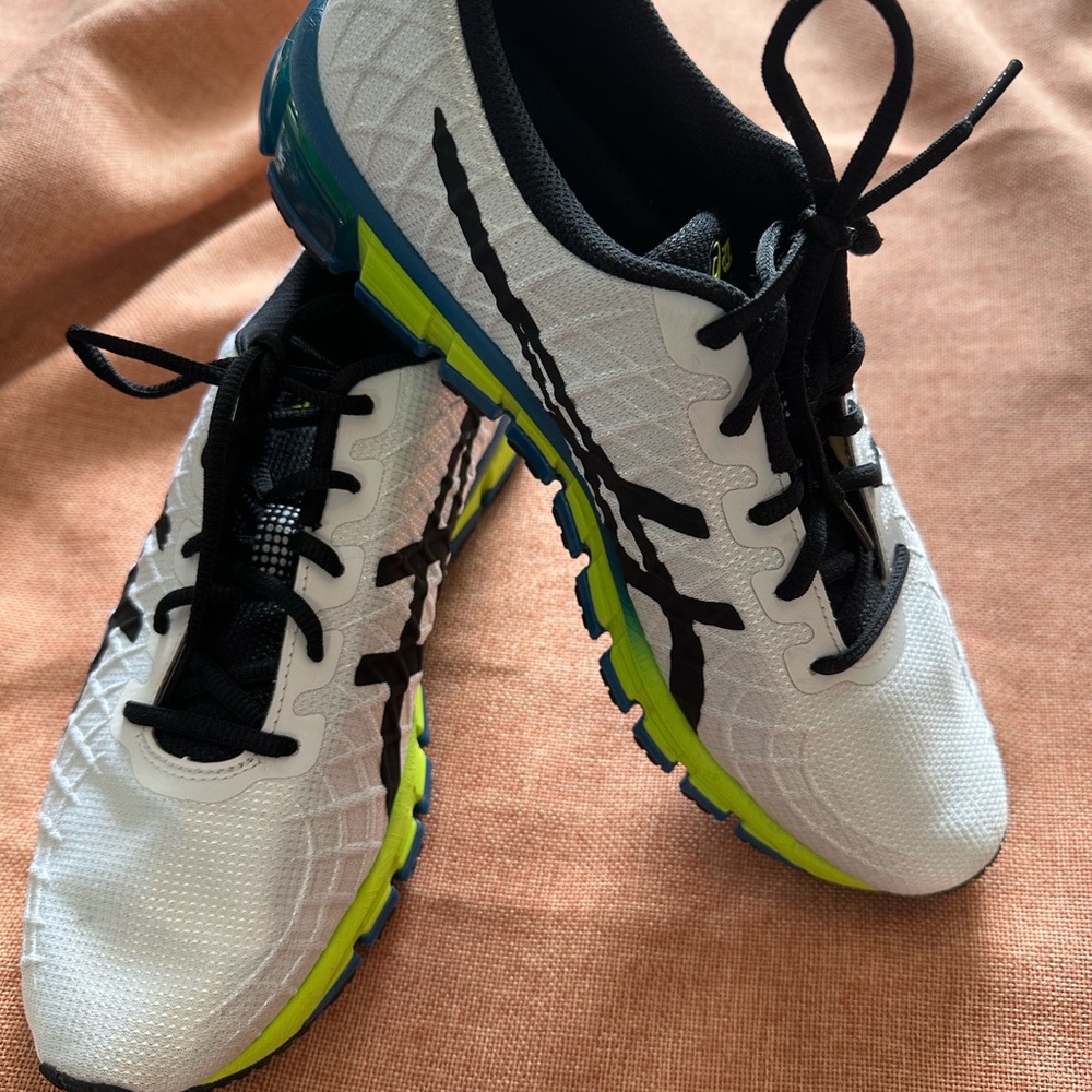 ASICS White and Black Running Shoes